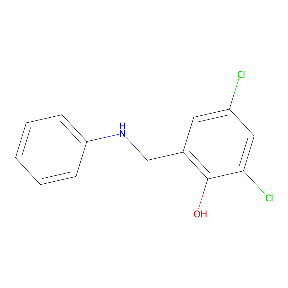 2,4-Dichloro-6-((phenylamino)methyl)phenol molecular structure, CAS 100726-66-7