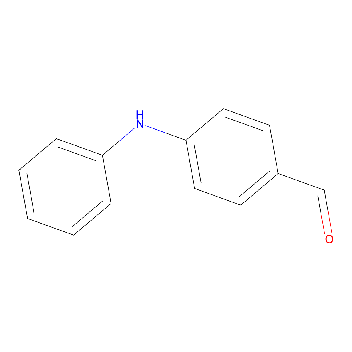 Benzaldehyde, 4-(phenylamino)- molecular structure, CAS 100727-07-9