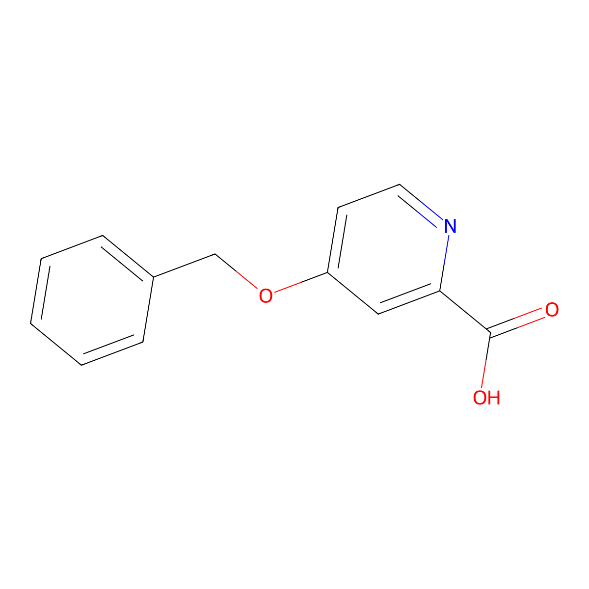 4-(Benzyloxy)pyridine-2-carboxylic acid molecular structure, CAS 100727-49-9
