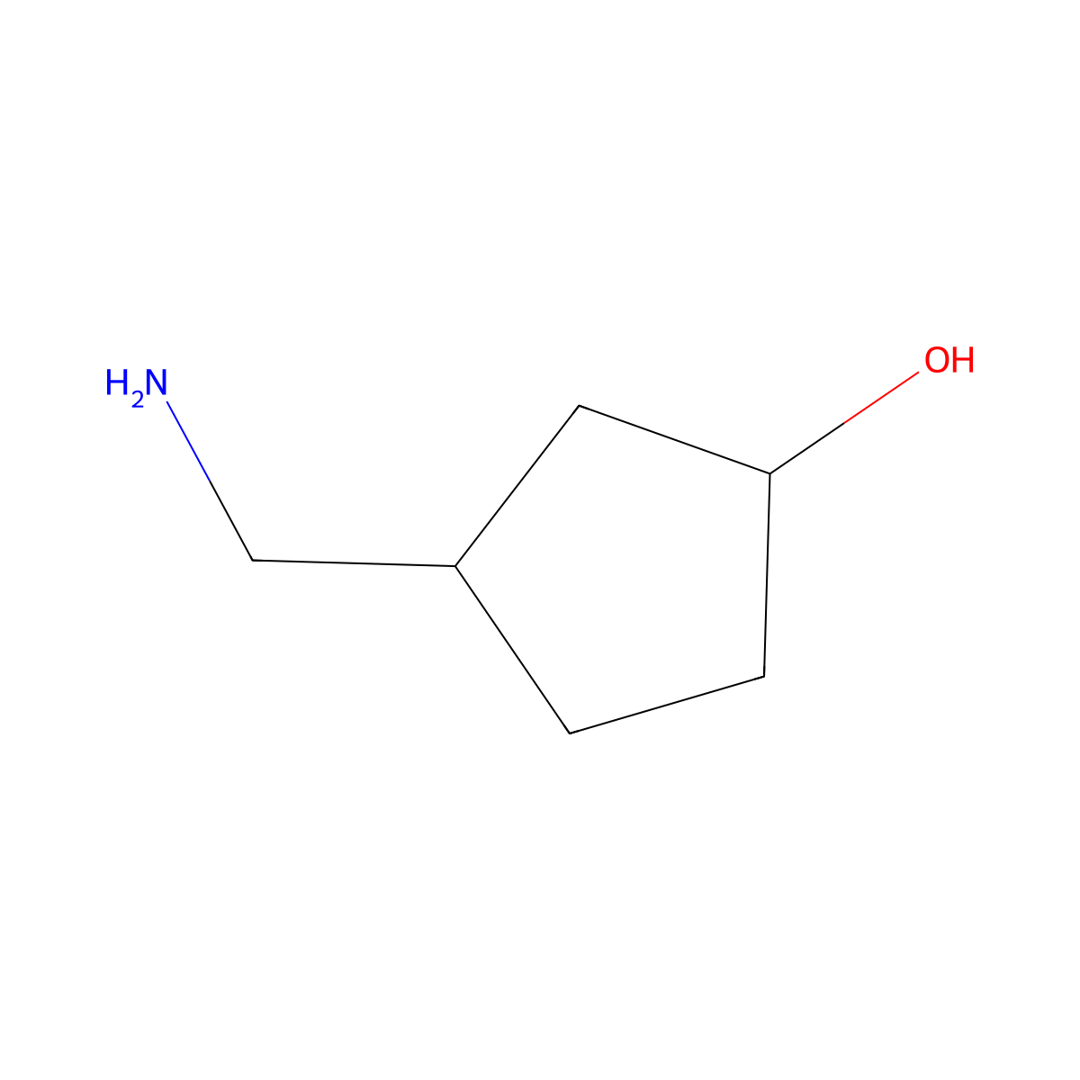 (1S,3S)-3-Aminomethyl-cyclopentanol molecular structure, CAS 1007306-62-8