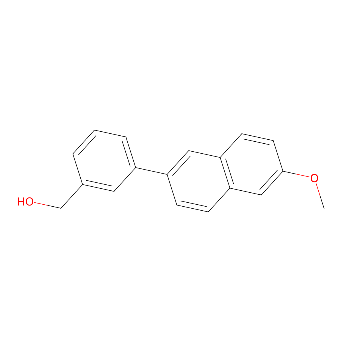 (3-(6-Methoxynaphthalen-2-yl)phenyl)methanol molecular structure, CAS 1007347-58-1