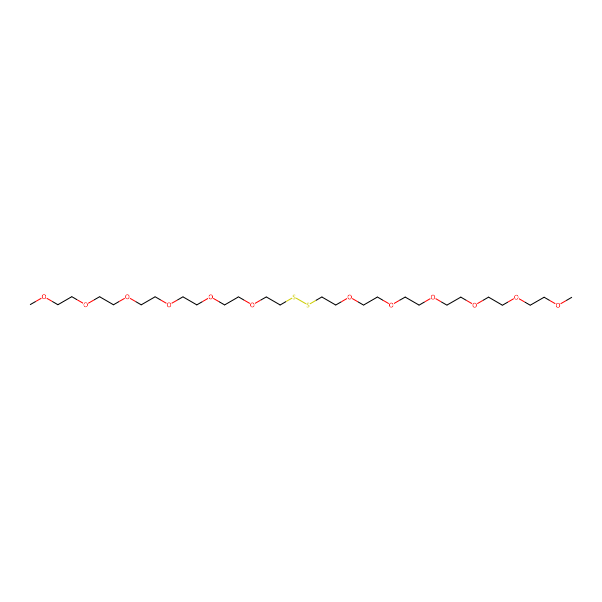 m-PEG6-SS-PEG6-methyl molecular structure, CAS 1007386-15-3