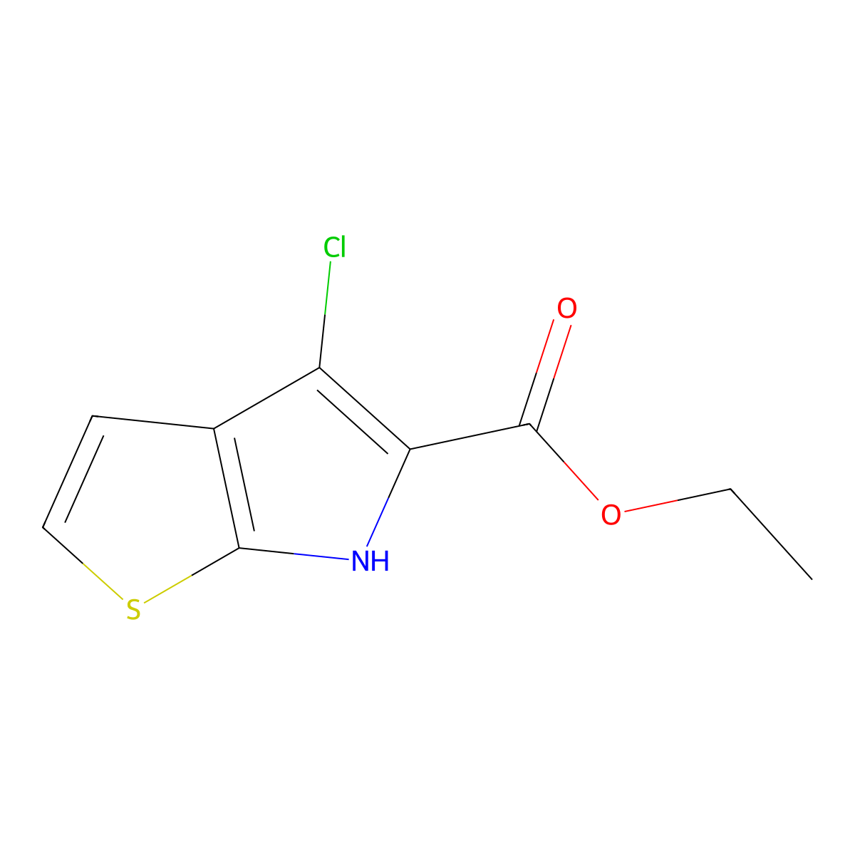 ethyl 4-chloro-6H-thieno[2,3-b]pyrrole-5-carboxylate molecular structure, CAS 1007387-96-3