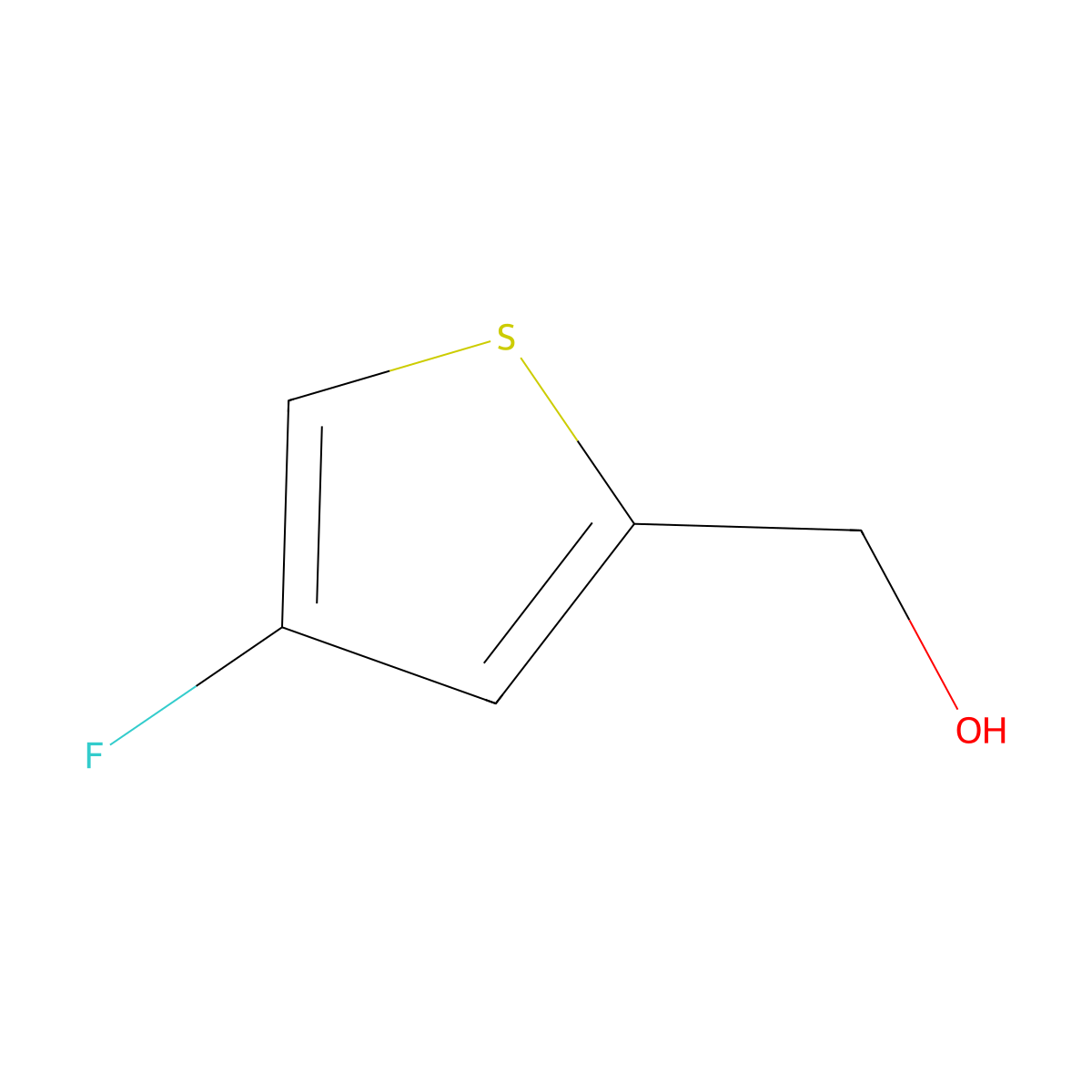 (4-Fluorothiophen-2-yl)methanol molecular structure, CAS 1007388-28-4