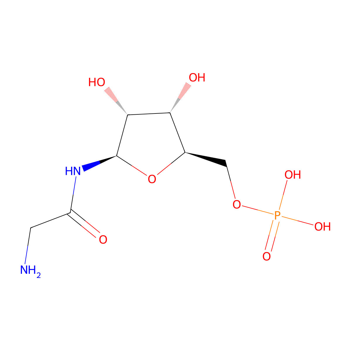 Glycinamide Ribonucleotide molecular structure, CAS 10074-18-7