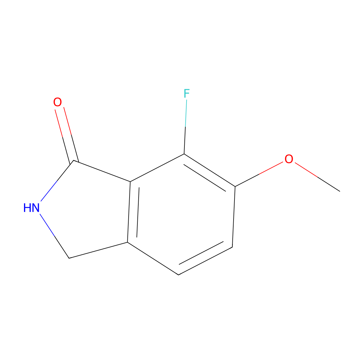 7-Fluoro-6-methoxyisoindolin-1-one molecular structure, CAS 1007455-31-3