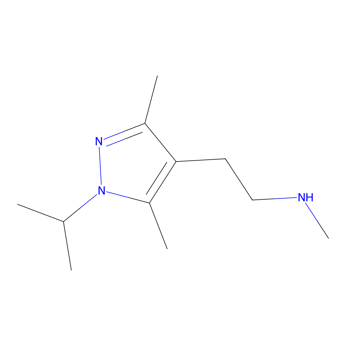 2-(1-Isopropyl-3,5-dimethyl-1h-pyrazol-4-yl)-N-methylethan-1-amine molecular structure, CAS 1007462-25-0