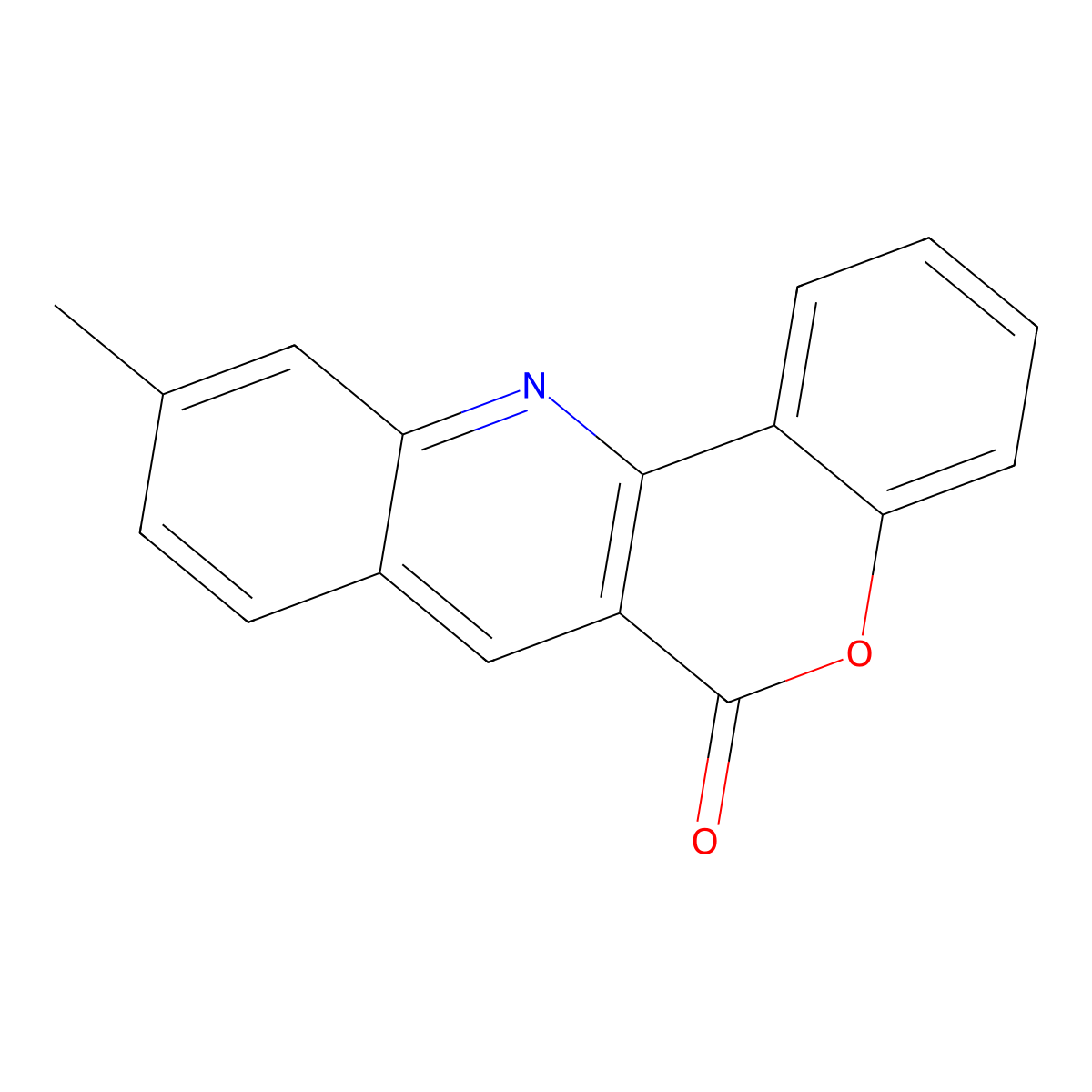 6H-[1]Benzopyrano[4,3-b]quinolin-6-one, 10-methyl- molecular structure, CAS 100747-62-4