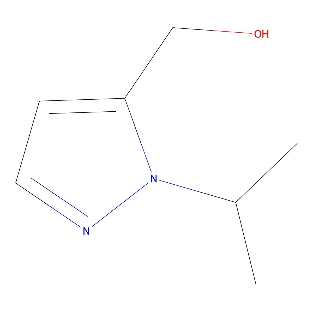 (1-Isopropyl-1H-pyrazol-5-yl)methanol molecular structure, CAS 1007488-73-4