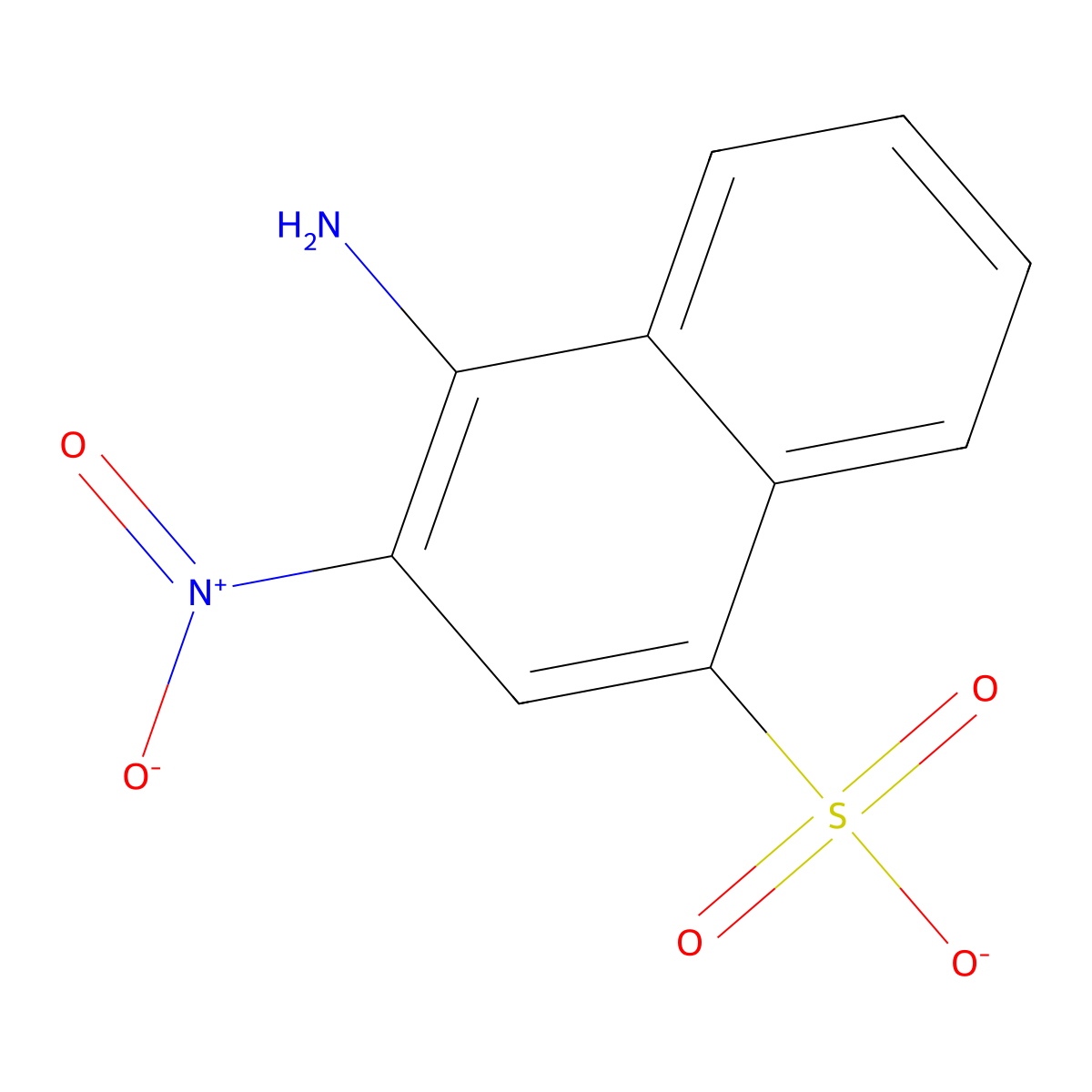 4-Amino-3-nitronaphthalene-1-sulfonate molecular structure, CAS 1007495-31-9