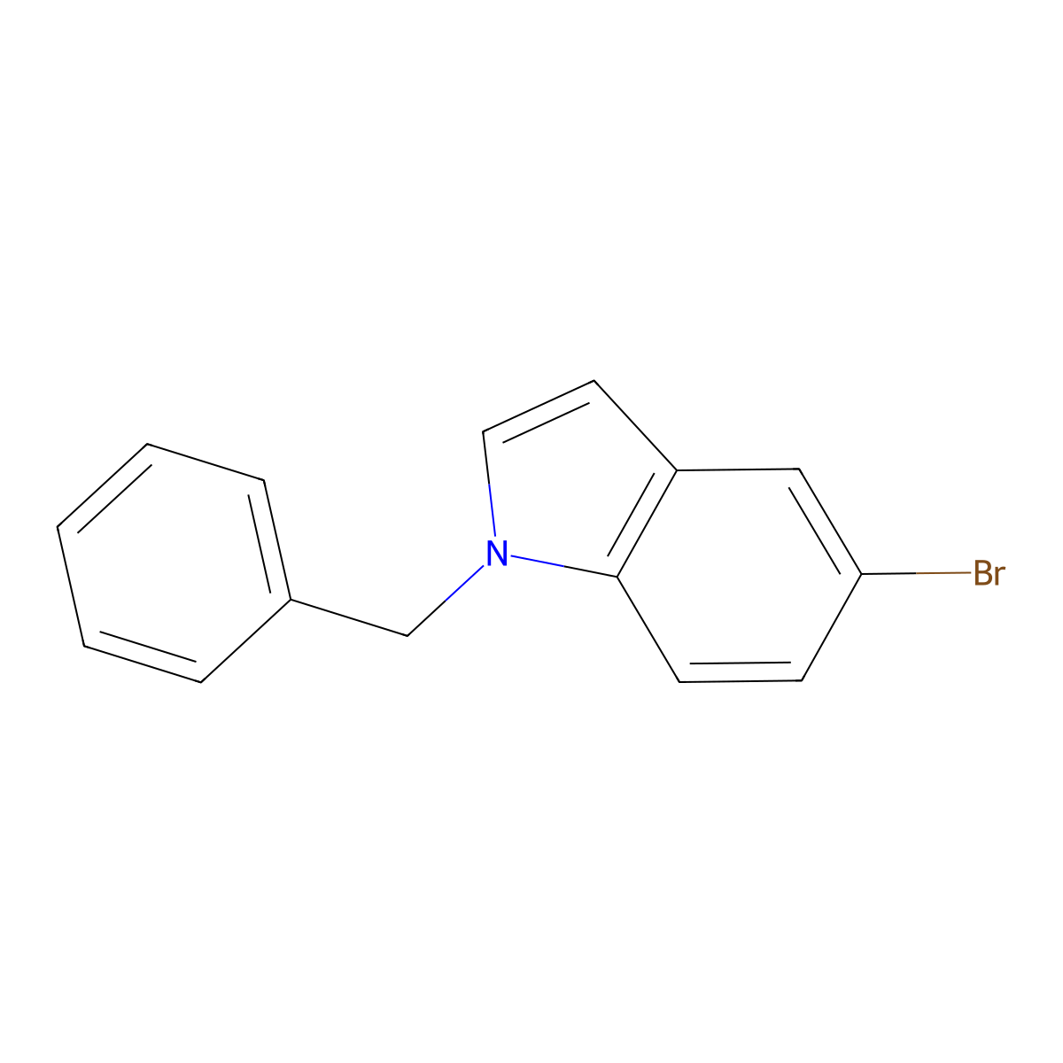 1-Benzyl-5-Bromo-1H-Indole molecular structure, CAS 10075-51-1
