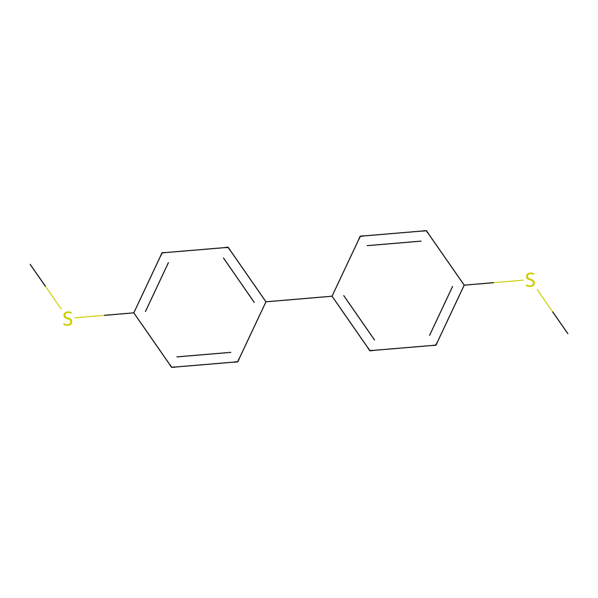 4,4'-Bis-methylsulfanyl-biphenyl molecular structure, CAS 10075-90-8