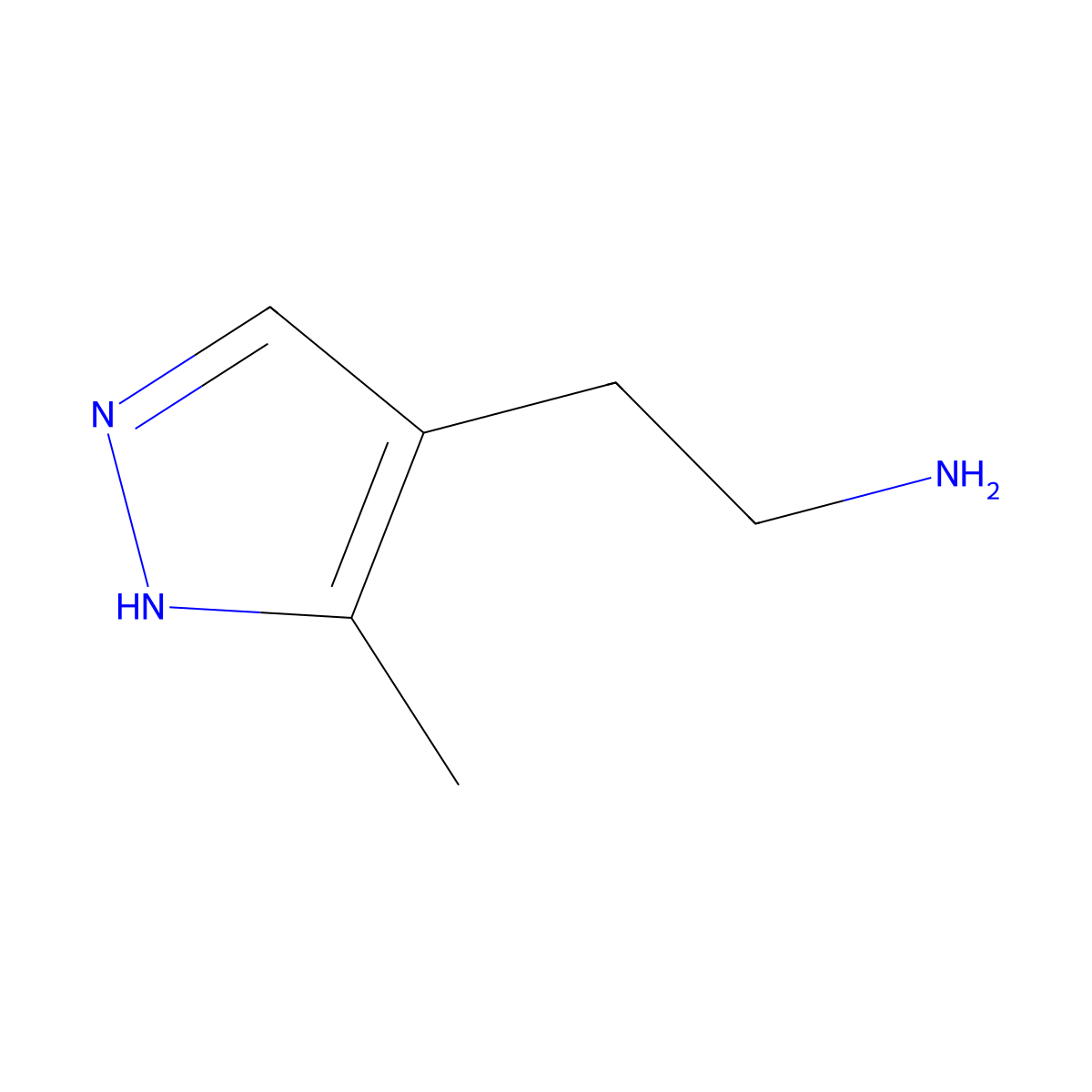 2-(3-methyl-1H-pyrazol-4-yl)ethan-1-amine molecular structure, CAS 1007502-95-5