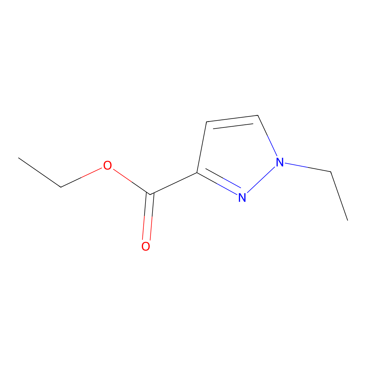 ethyl 1-ethyl-1H-pyrazole-3-carboxylate molecular structure, CAS 1007503-15-2