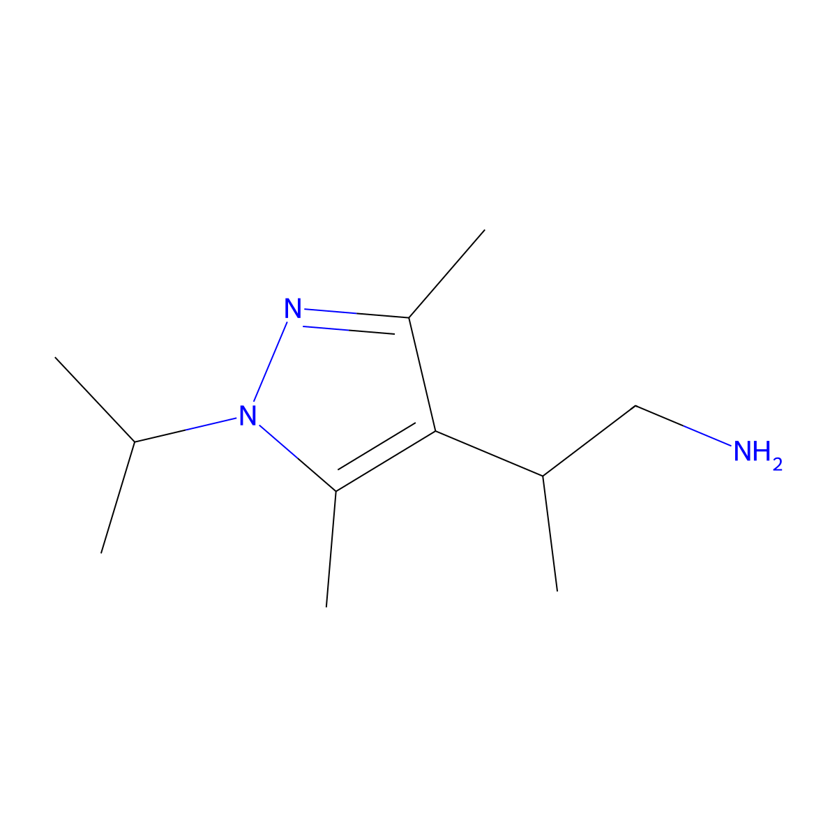 2-(1-Isopropyl-3,5-dimethyl-1h-pyrazol-4-yl)propan-1-amine molecular structure, CAS 1007503-61-8