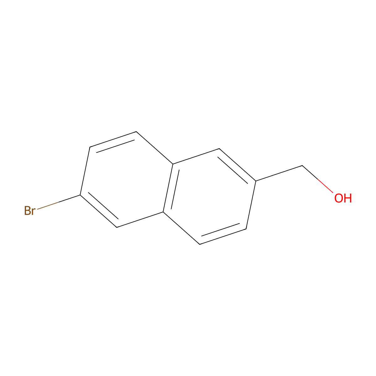 (6-Bromonaphthalen-2-yl)methanol molecular structure, CAS 100751-63-1