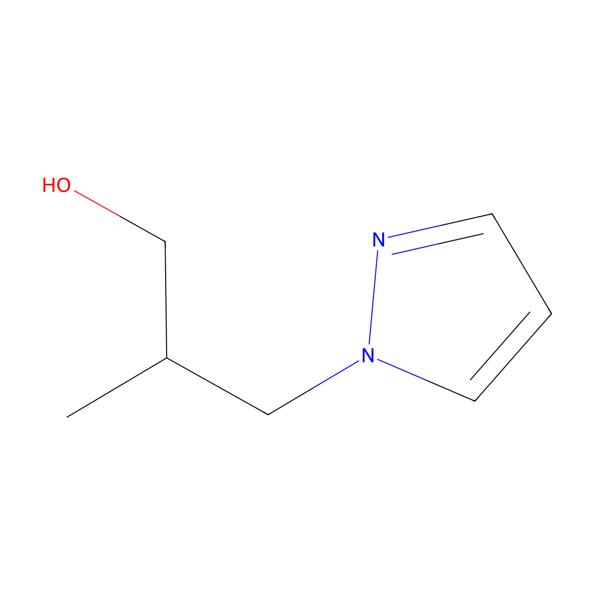 2-Methyl-3-(1H-pyrazol-1-yl)propan-1-ol molecular structure, CAS 1007517-75-0