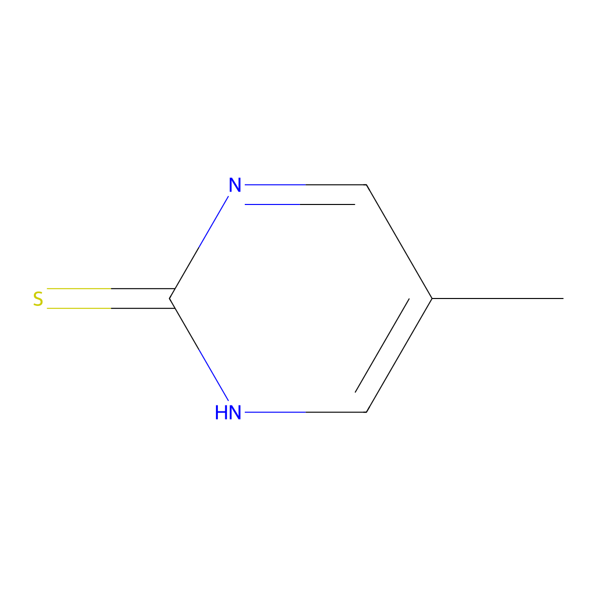 5-Methyl-1,2-dihydropyrimidine-2-thione molecular structure, CAS 1007553-38-9