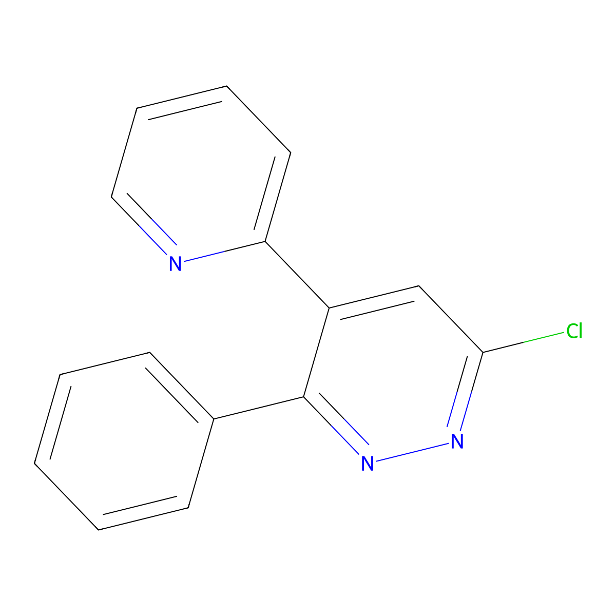 3-Chloro-5-pyridyl-6-phenylpyridazine molecular structure, CAS 1007554-44-0