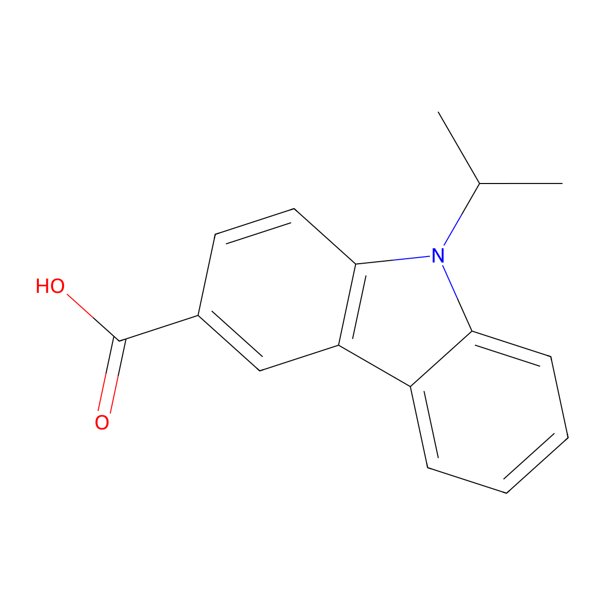 9-Isopropyl-9h-carbazole-3-carboxylic acid molecular structure, CAS 1007567-81-8