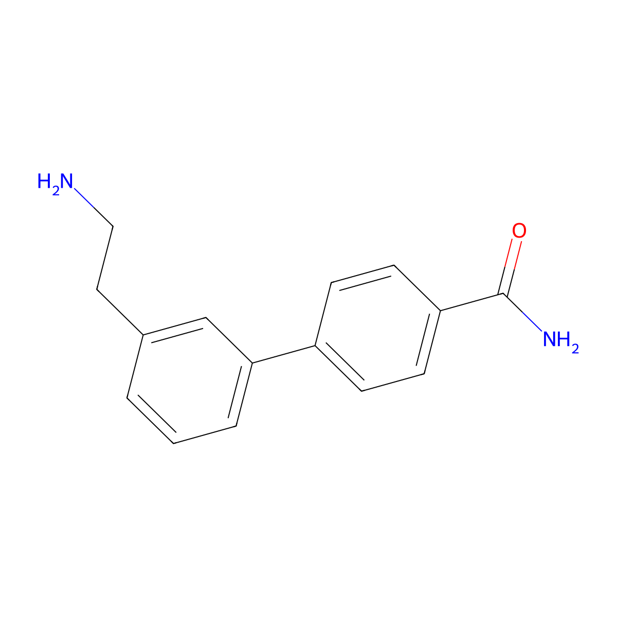 3'-(2-Aminoethyl)-4-biphenylcarboxamide molecular structure, CAS 1007579-60-3