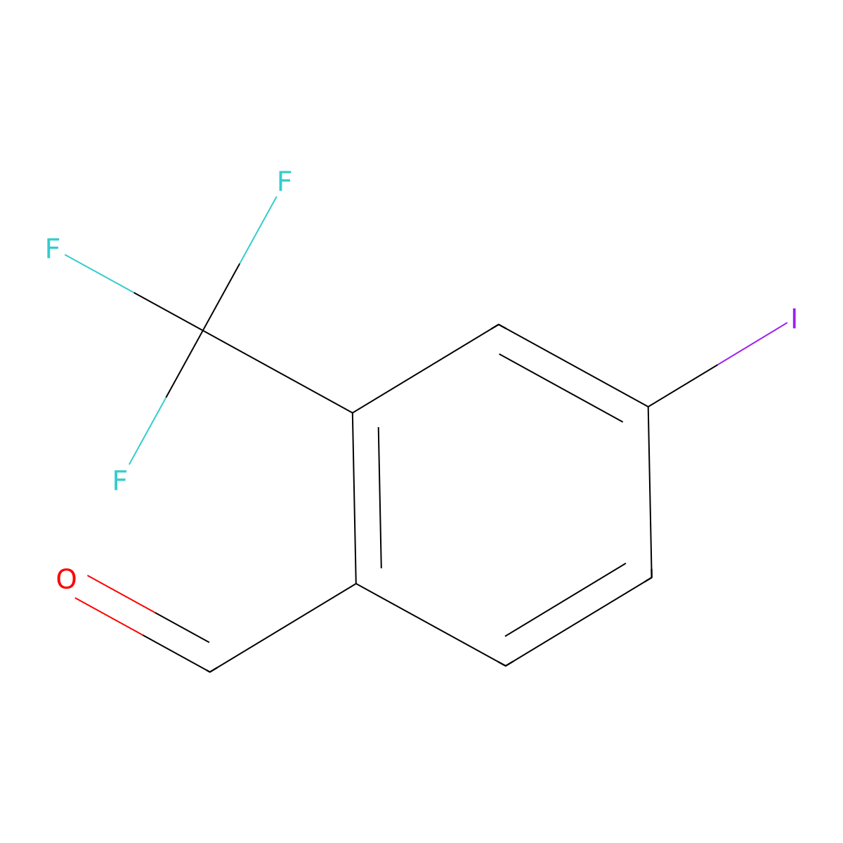 4-Iodo-2-(trifluoromethyl)benzaldehyde molecular structure, CAS 1007579-67-0