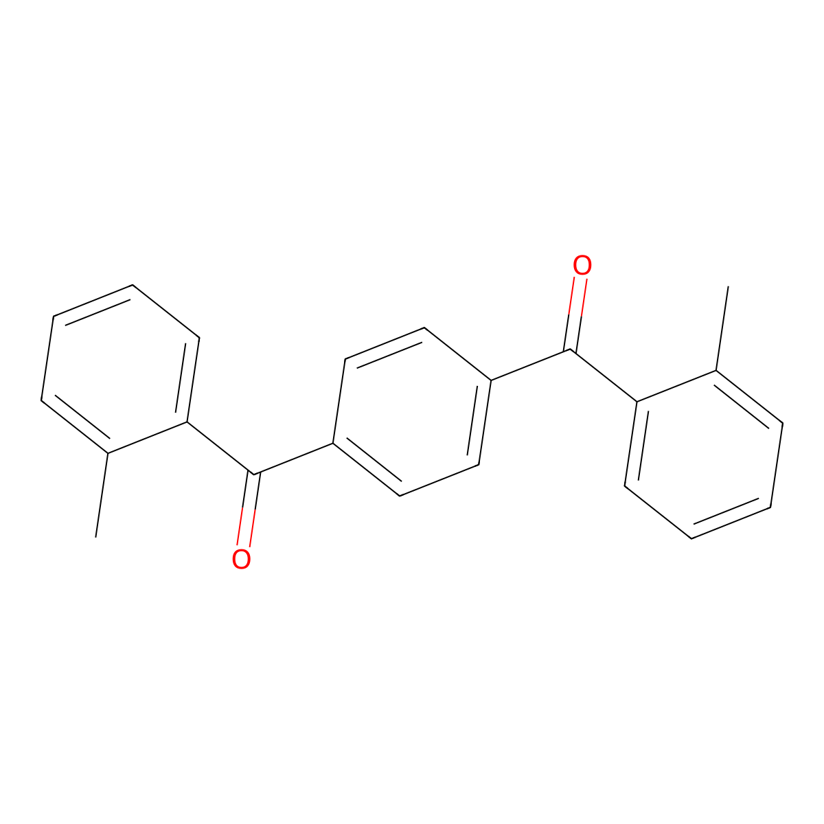 (1,4-Phenylene)bis[(2-methylphenyl)methanone] molecular structure, CAS 100758-02-9