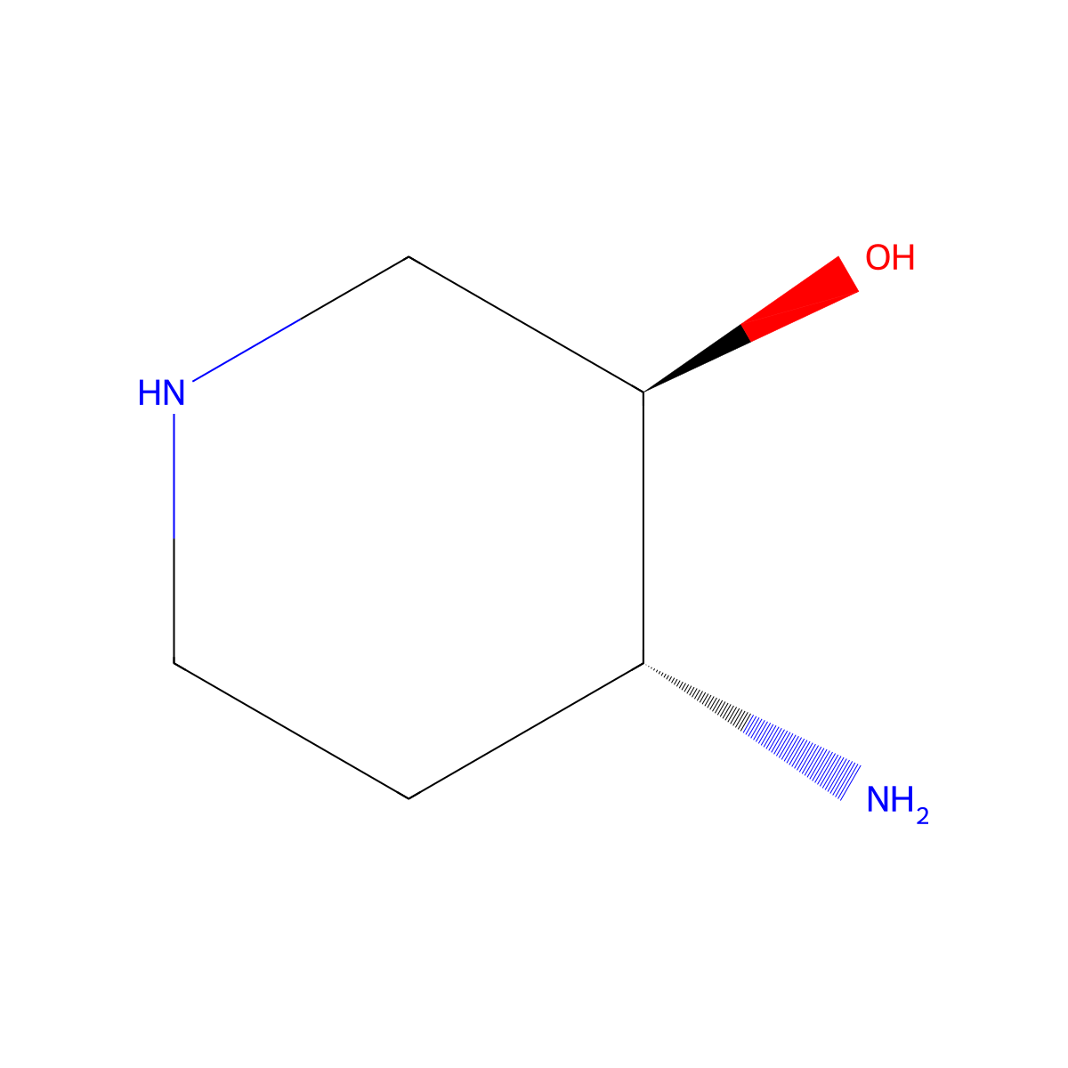 (3r,4r)-4-Aminopiperidin-3-ol molecular structure, CAS 1007596-94-2