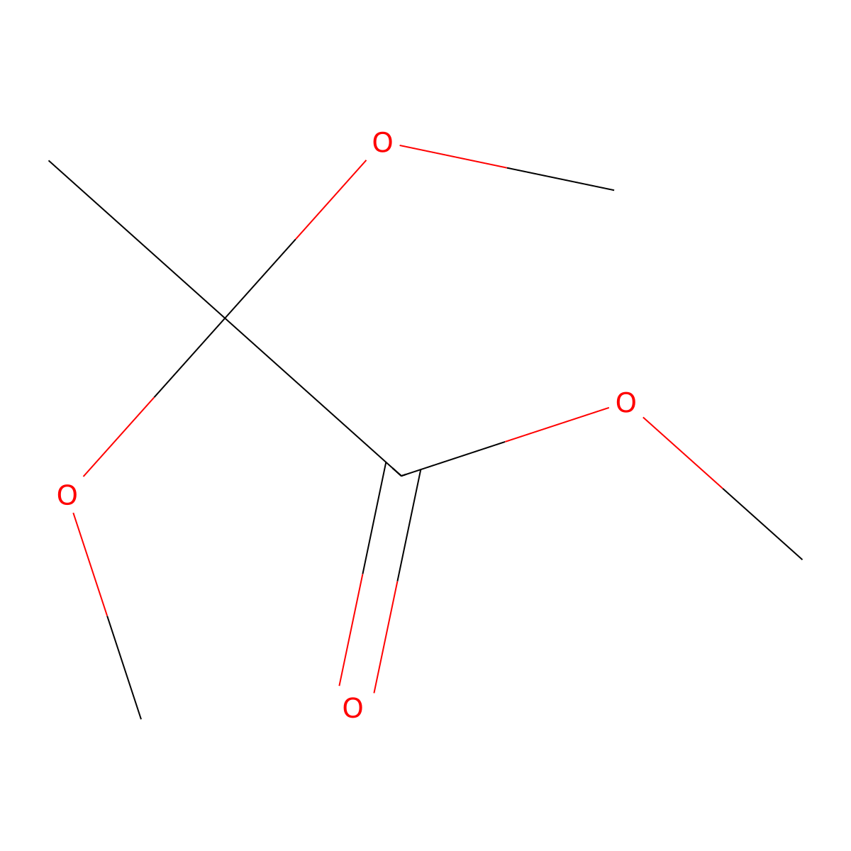 Methyl 2,2-dimethoxypropionate molecular structure, CAS 10076-48-9