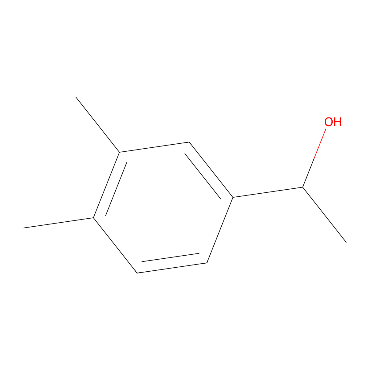 (1S)-1-(3,4-dimethylphenyl)ethan-1-ol molecular structure, CAS 100760-07-4
