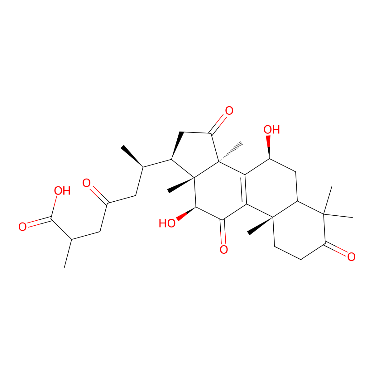 Ganoderic acid M molecular structure, CAS 100761-17-9