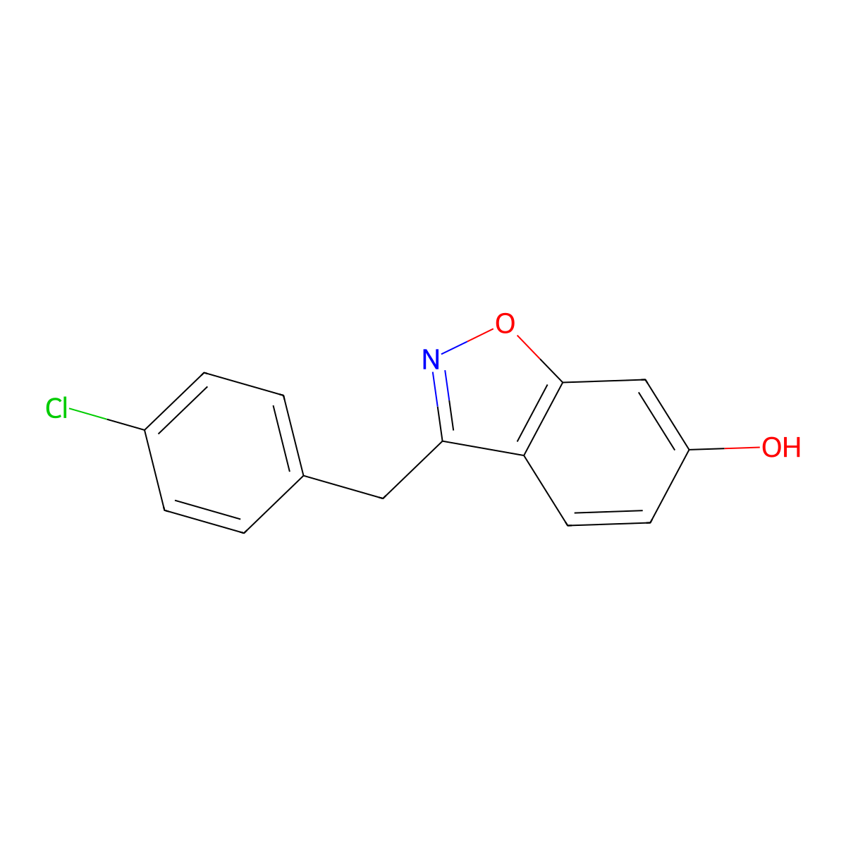 3-(4-Chlorobenzyl)benzo[d]isoxazol-6-ol molecular structure, CAS 1007635-35-9