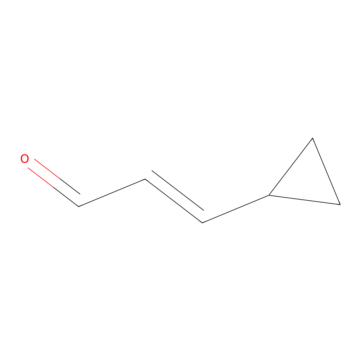 3-Cyclopropylprop-2-enal molecular structure, CAS 100764-10-1