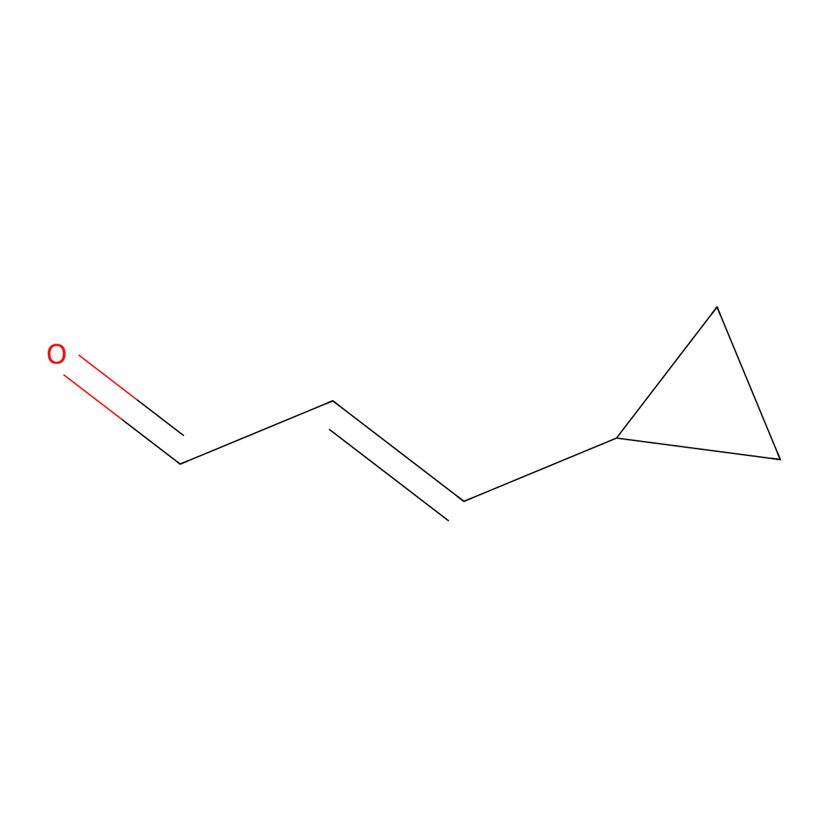 3-Cyclopropylprop-2-enal molecular structure, CAS 100764-10-1