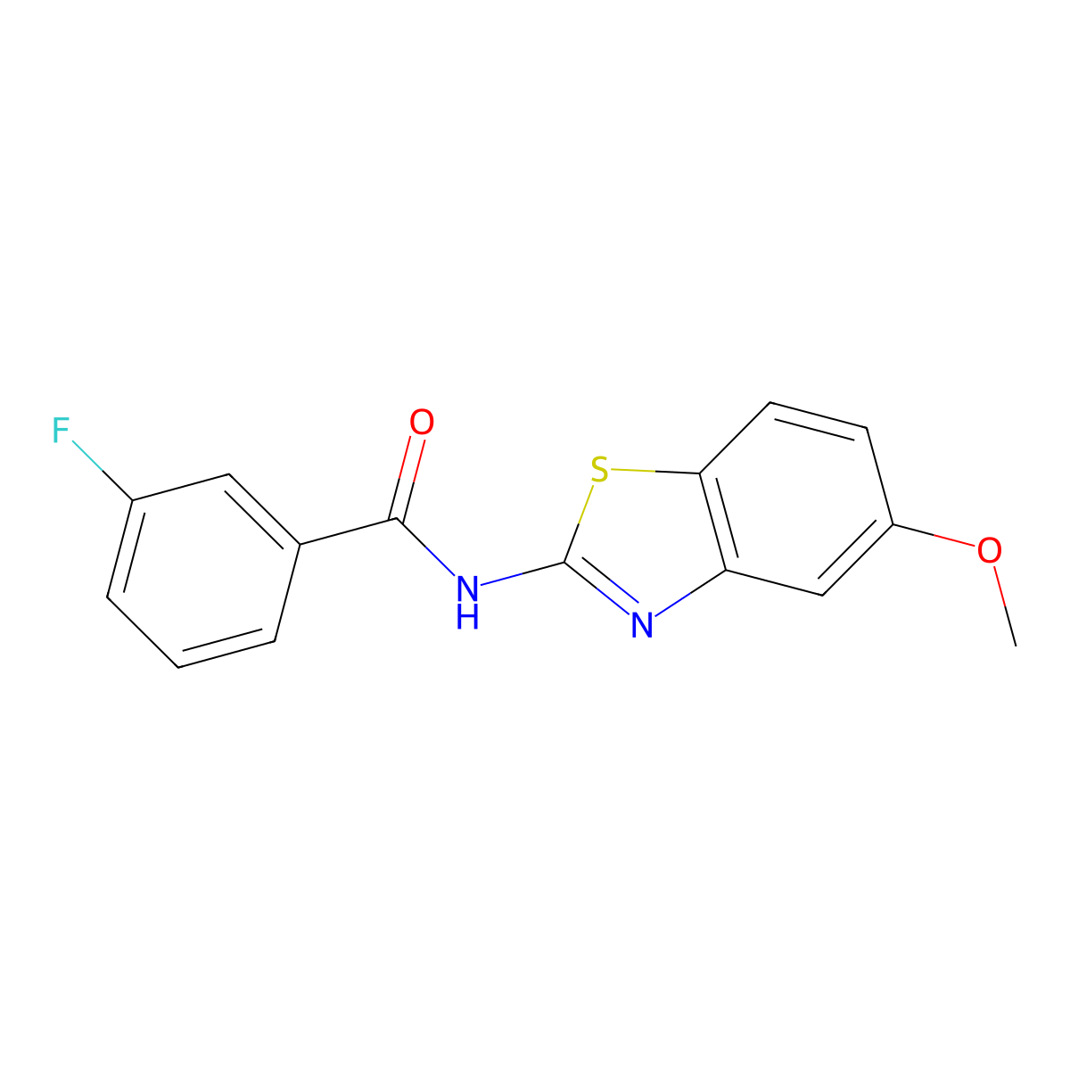 3-fluoro-N-(5-methoxy-1,3-benzothiazol-2-yl)benzamide molecular structure, CAS 1007644-89-4