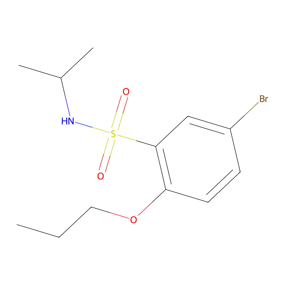[(5-Bromo-2-propoxyphenyl)sulfonyl](methylethyl)amine molecular structure, CAS 1007645-34-2