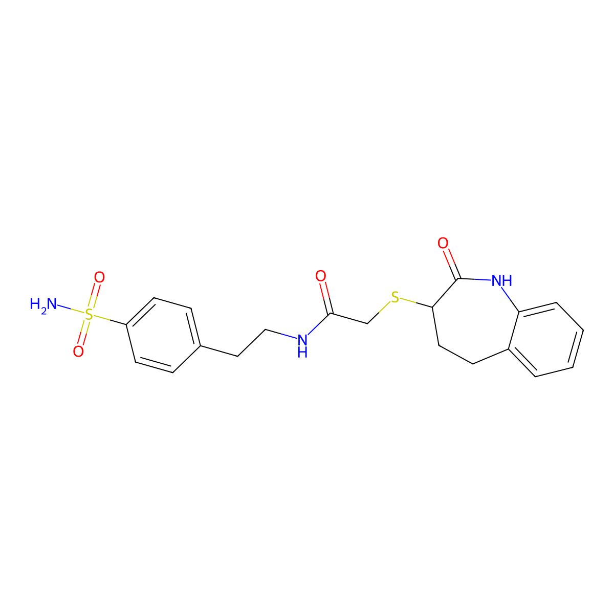 2-[(2-hydroxy-4,5-dihydro-3H-1-benzazepin-3-yl)sulfanyl]-N-[2-(4-sulfamoylphenyl)ethyl]acetamide molecular structure, CAS 1007653-68-0