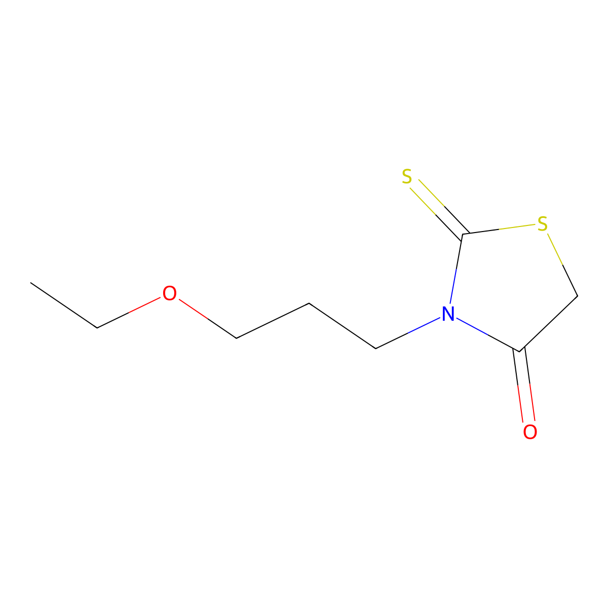 3-(3-Ethoxypropyl)-2-sulfanylidene-1,3-thiazolidin-4-one molecular structure, CAS 1007655-43-7