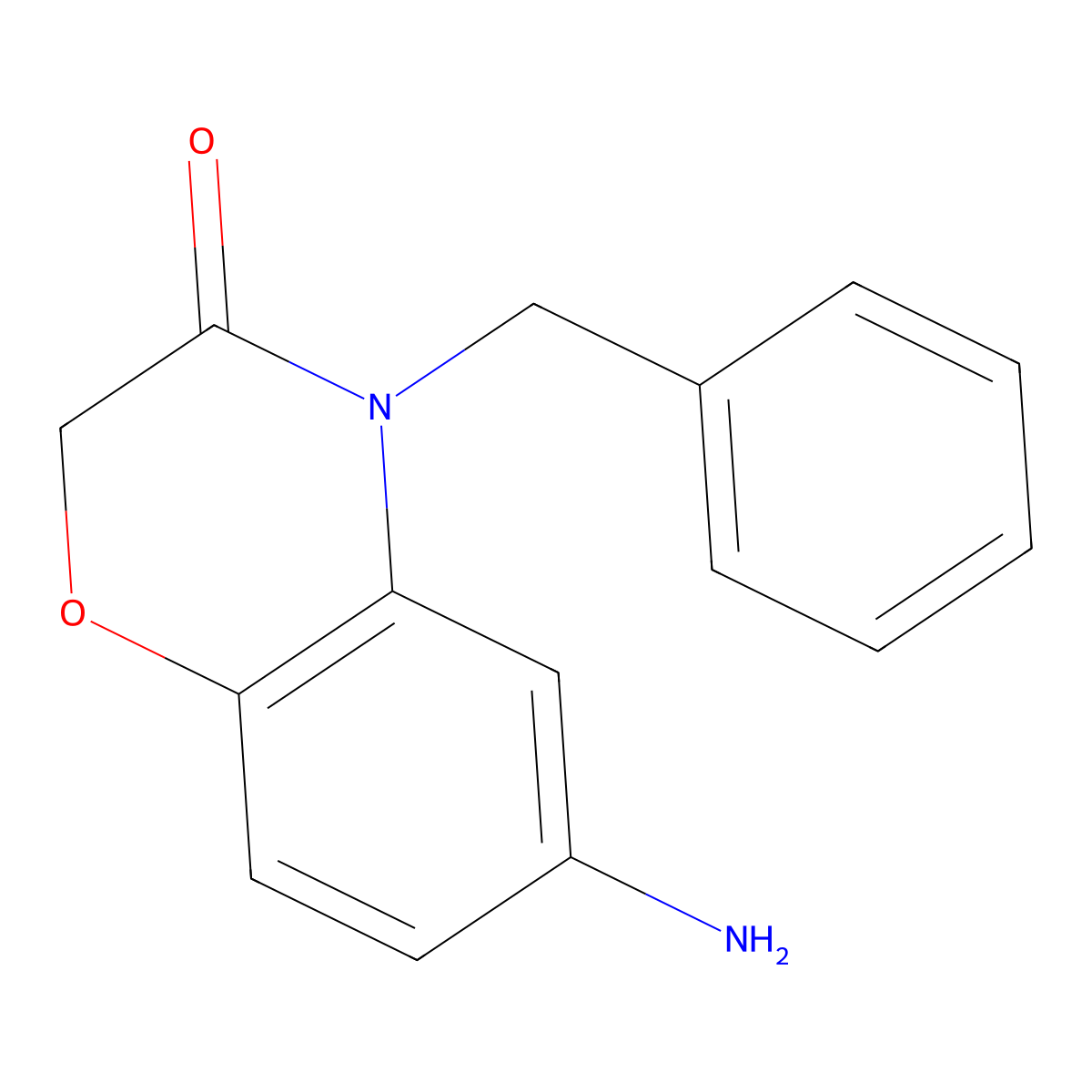 6-Amino-4-benzyl-2H-1,4-benzoxazin-3(4H)-one molecular structure, CAS 1007671-23-9