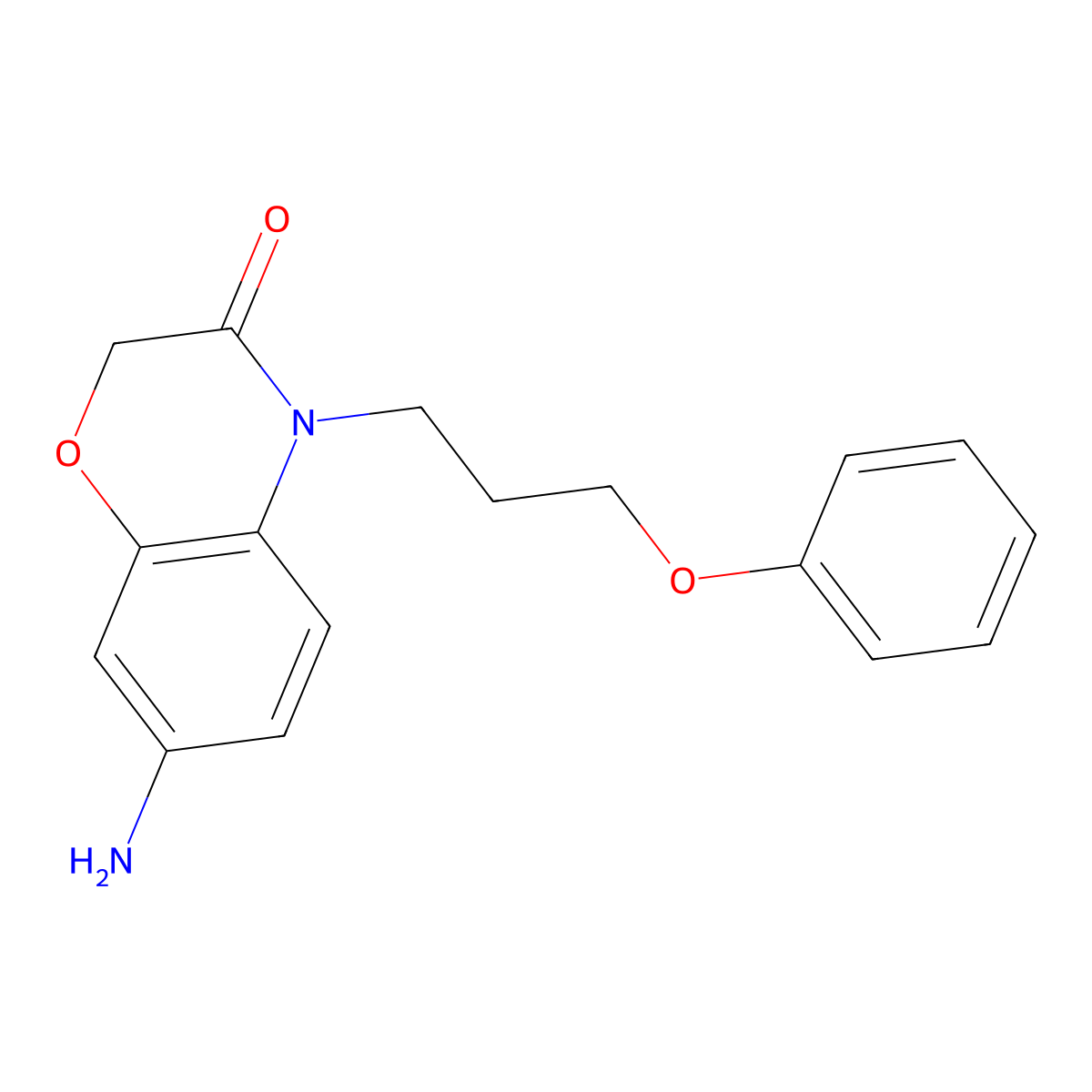 7-amino-4-(3-phenoxypropyl)-2H-1,4-benzoxazin-3(4H)-one molecular structure, CAS 1007671-38-6