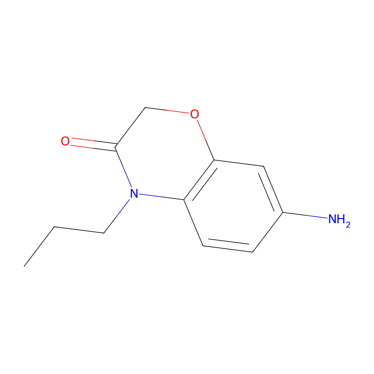 7-Amino-4-propyl-2H-1,4-benzoxazin-3(4H)-one molecular structure, CAS 1007676-47-2
