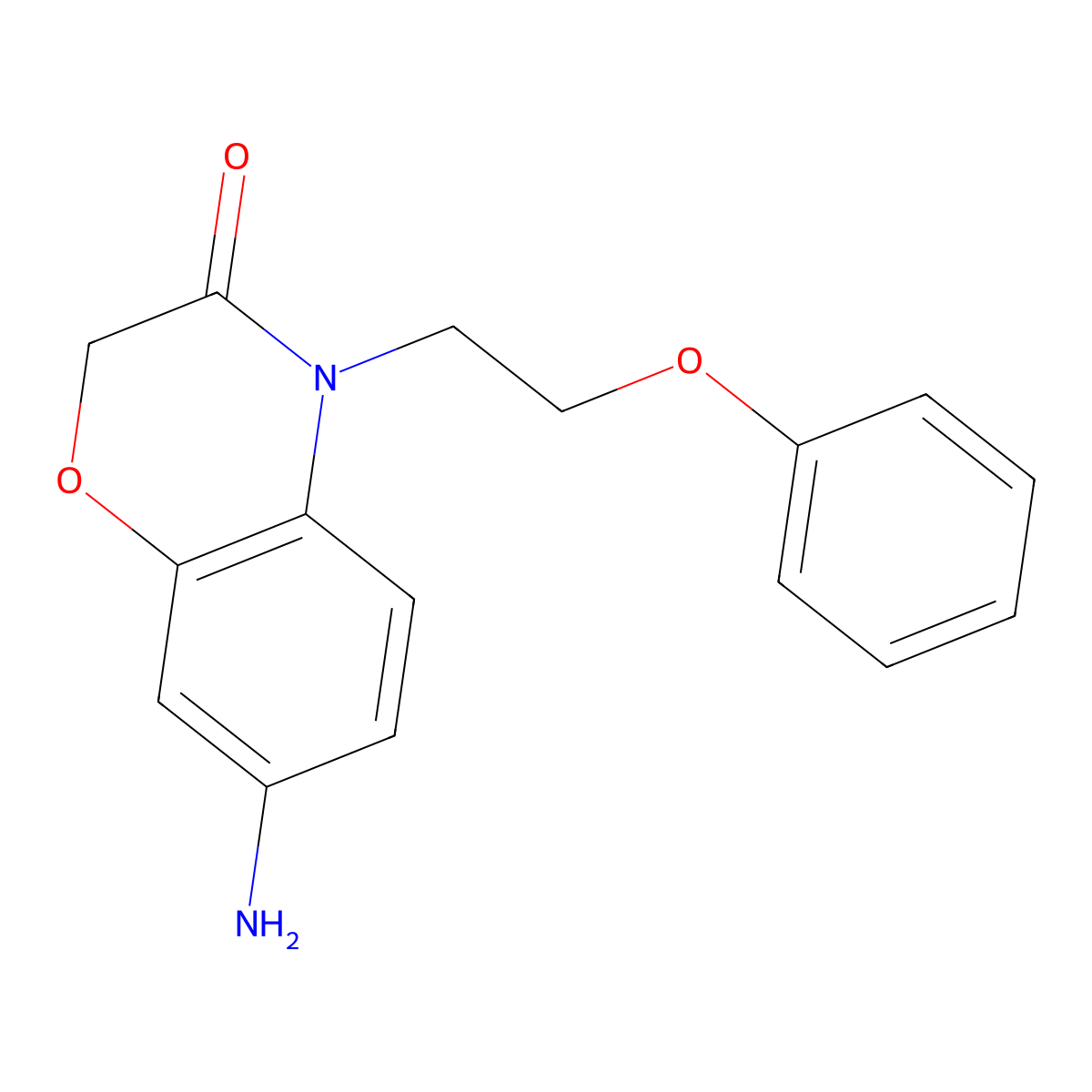 7-Amino-4-(2-phenoxyethyl)-2H-1,4-benzoxazin-3(4H)-one molecular structure, CAS 1007676-52-9