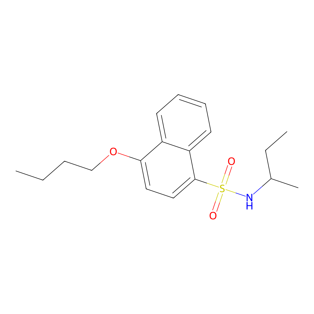 [(4-Butoxynaphthyl)sulfonyl](methylpropyl)amine molecular structure, CAS 1007688-35-8