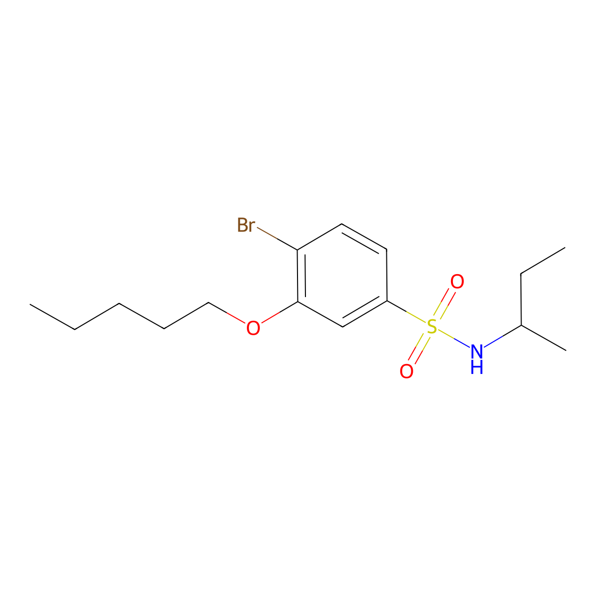 [(4-Bromo-3-pentyloxyphenyl)sulfonyl](methylpropyl)amine molecular structure, CAS 1007688-39-2