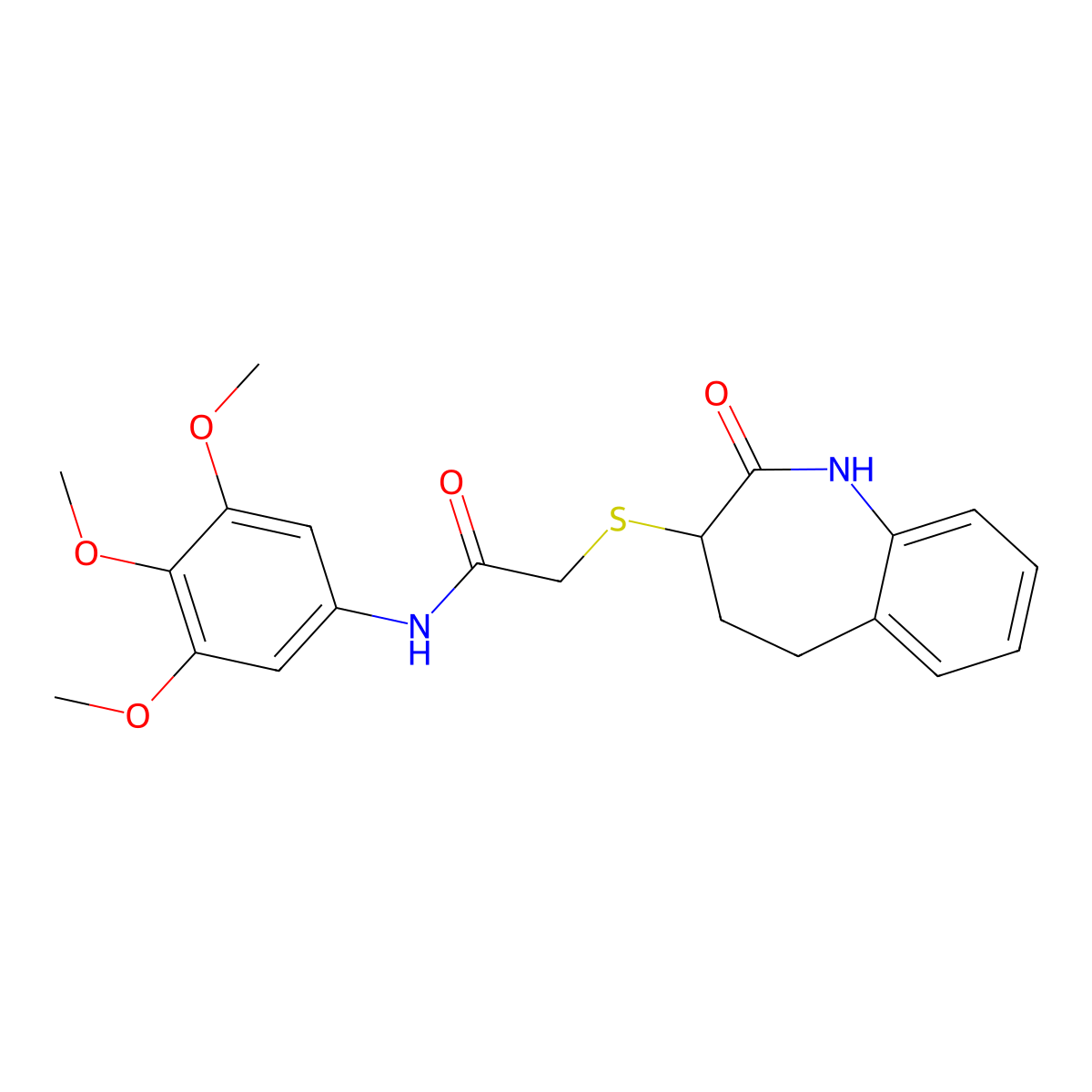 2-[(2-hydroxy-4,5-dihydro-3H-1-benzazepin-3-yl)sulfanyl]-N-(3,4,5-trimethoxyphenyl)acetamide molecular structure, CAS 1007692-41-2