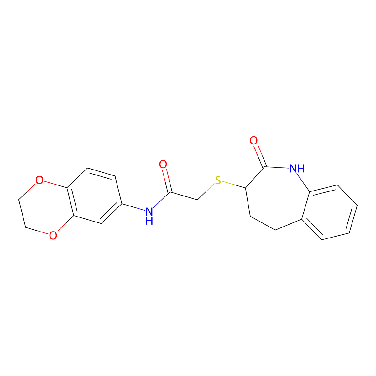 N-(2,3-dihydro-1,4-benzodioxin-6-yl)-2-[(2-hydroxy-4,5-dihydro-3H-1-benzazepin-3-yl)sulfanyl]acetamide molecular structure, CAS 1007693-51-7