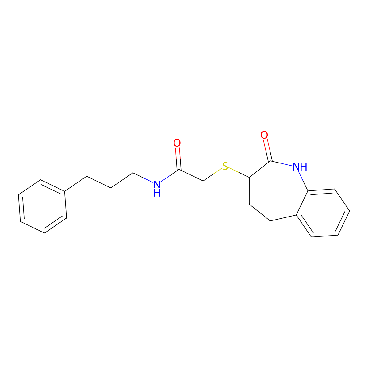 2-[(2-hydroxy-4,5-dihydro-3H-1-benzazepin-3-yl)sulfanyl]-N-(3-phenylpropyl)acetamide molecular structure, CAS 1007693-66-4
