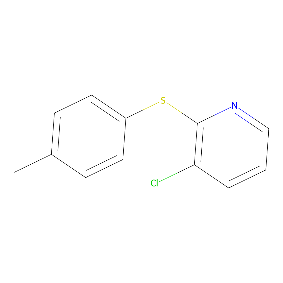 3-Chloro-2-p-tolylsulfanylpyridine molecular structure, CAS 1007721-55-2