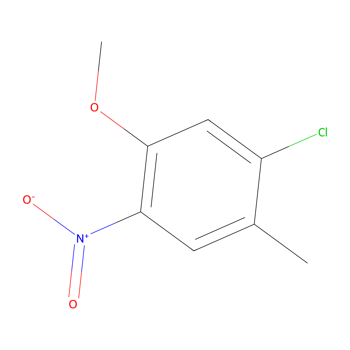 1-Chloro-5-methoxy-2-methyl-4-nitrobenzene molecular structure, CAS 100777-46-6