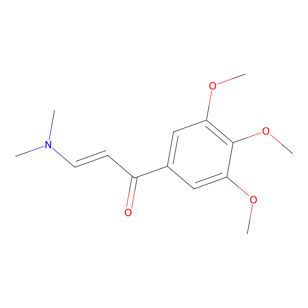 3-(Dimethylamino)-1-(3,4,5-trimethoxyphenyl)prop-2-EN-1-one molecular structure, CAS 10078-54-3